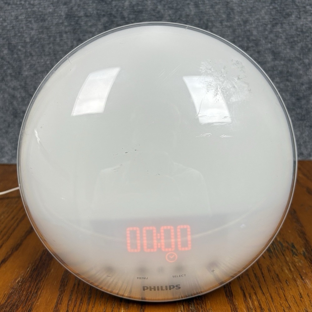 Philips HF3520 Wake-Up Light Sunrise Alarm Clock FM Radio Tested Workng
